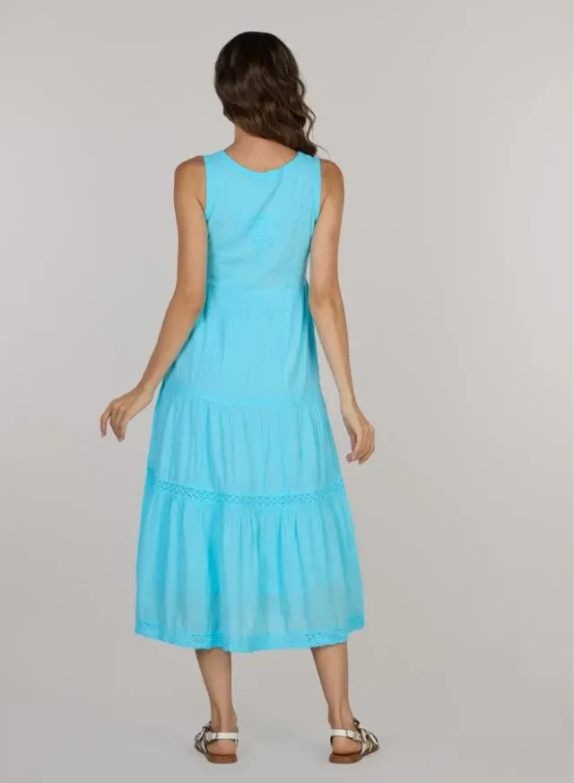 Giselle Hand Embroidered Midi Dress – image 4