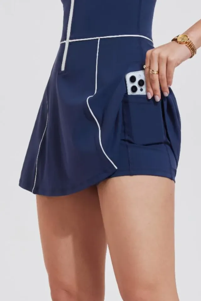 Gloria Padel & Tennis Dress with Separate Shorts and Built-in Bra with Removable Pads – صورة 3