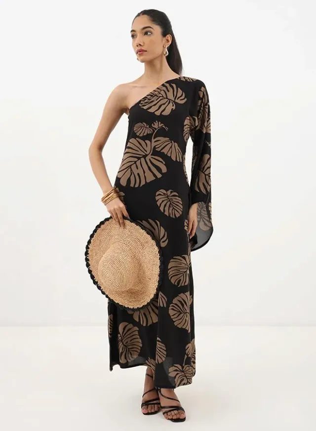 Leaf Print Dress