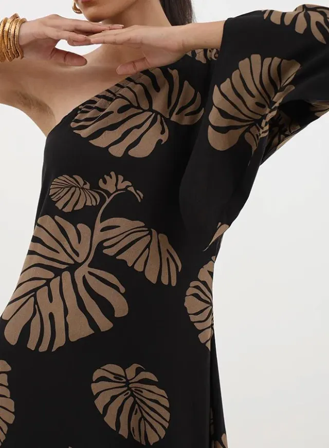 Leaf Print Dress – image 3