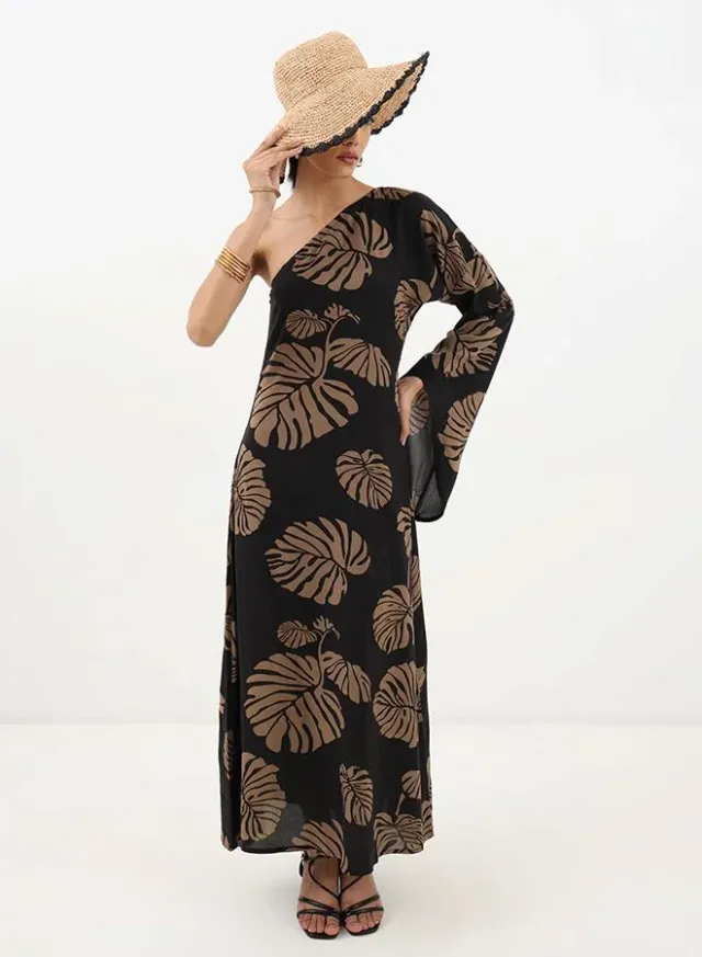 Leaf Print Dress – image 4