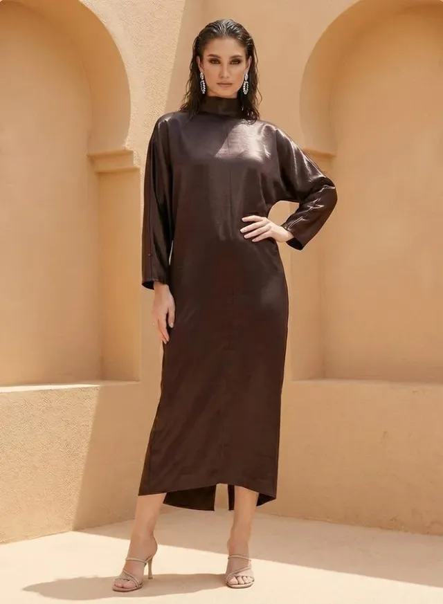 Iconic Kaftan Midi Dress with Slit