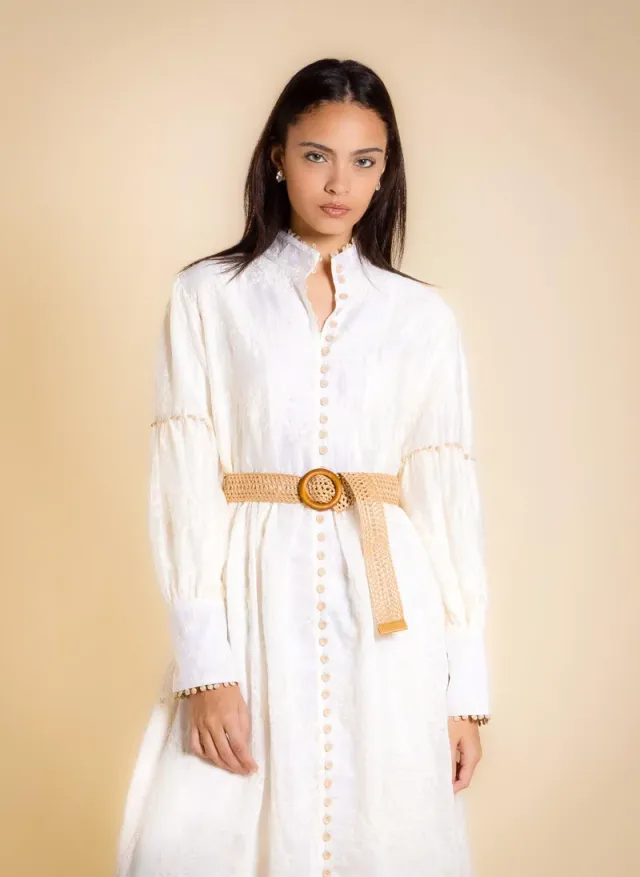 DETAILED EMBROIDERED MAXI DRESS – صورة 2