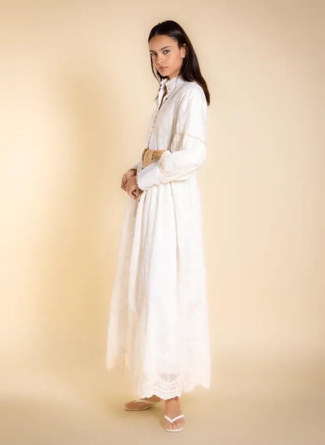 DETAILED EMBROIDERED MAXI DRESS – صورة 3