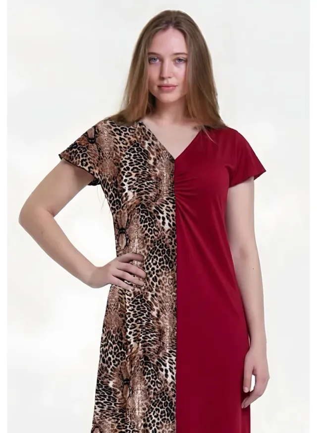Women Printed cotton dress - Home Wear – image 2