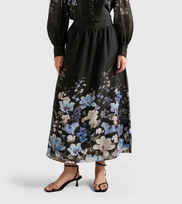 LIZZY Placement Printed Midi Skirt – صورة 2