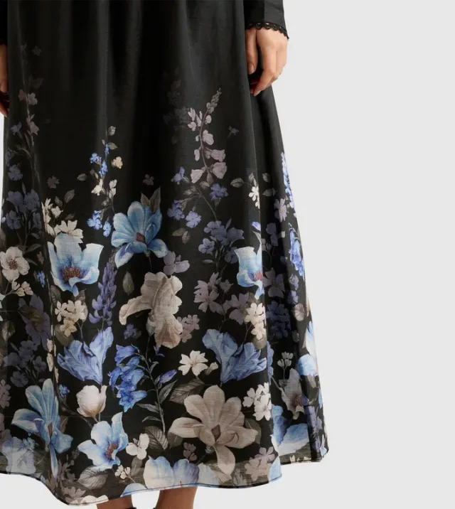 LIZZY Placement Printed Midi Skirt – صورة 4