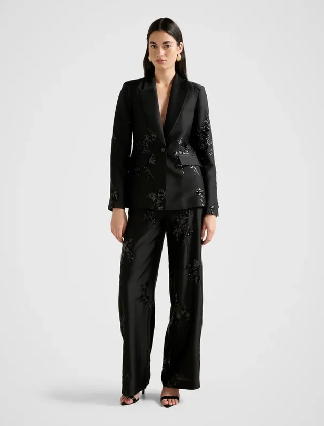 SONNIE Sequined Single Breasted Blazer