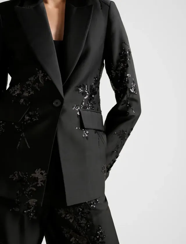 SONNIE Sequined Single Breasted Blazer – image 4