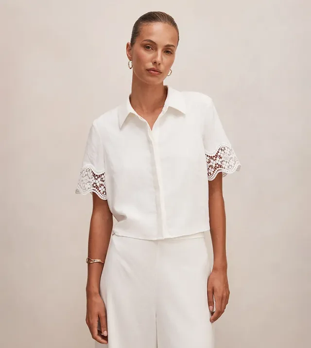 Skye Lace Trim Shirt