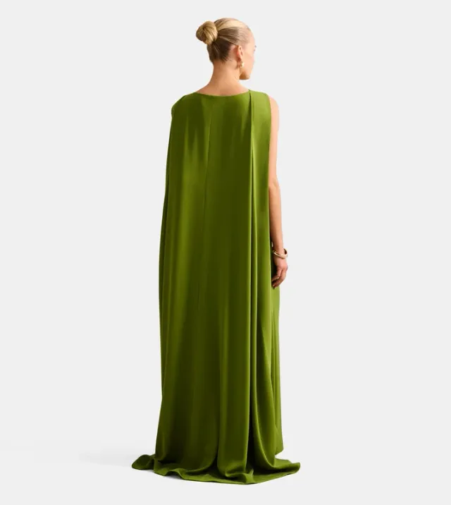 ABIGAIL Embellished Cape Detail Evening Dress – صورة 3