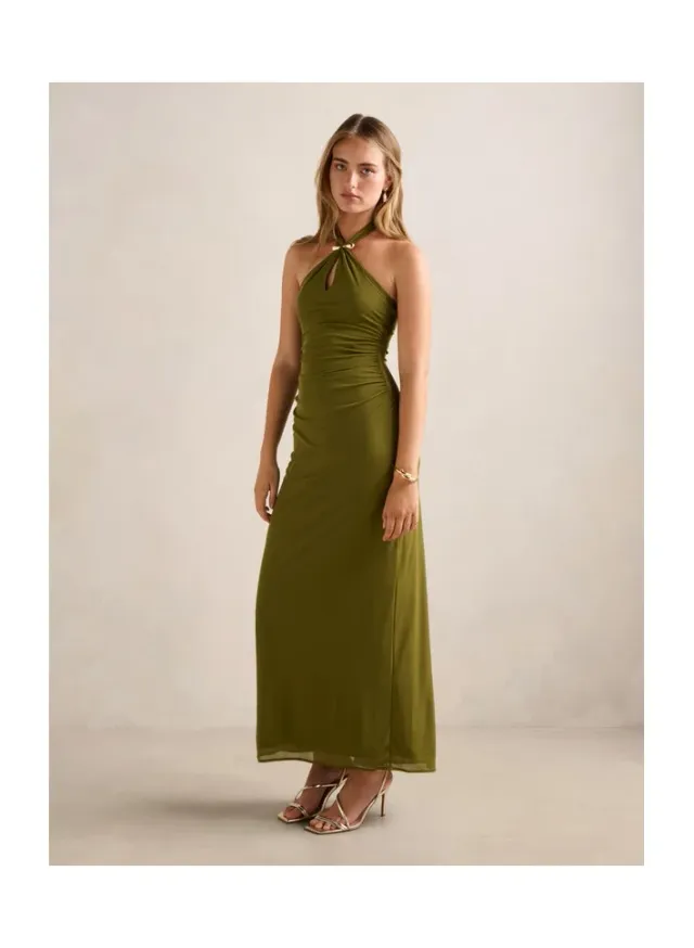 Jayni Halter Hardware Midi Dress – صورة 3