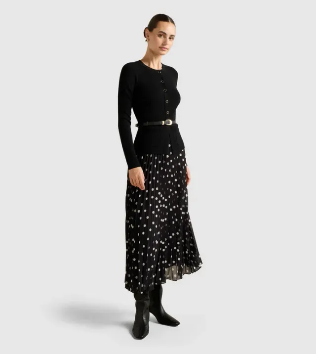 DAPHNE Waistcoat Knit Midi Dress – image 4