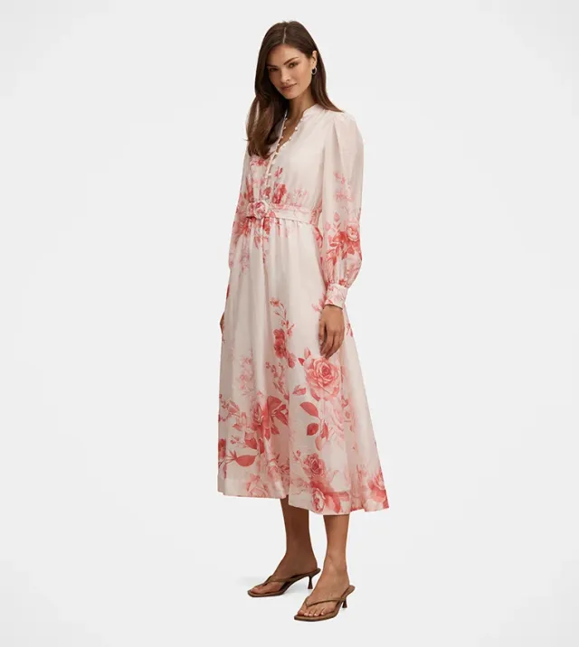 Rosalyn Belted Midi Dress – صورة 5