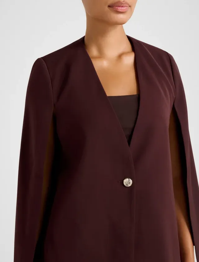 Ja7587A-Plum Women's Woven Jacket – صورة 4