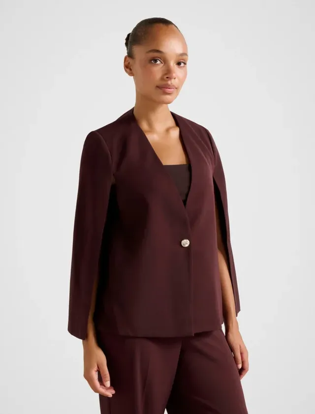 Ja7587A-Plum Women's Woven Jacket – صورة 5