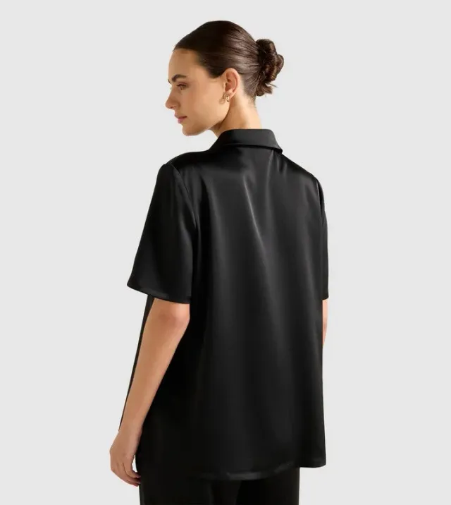 Sh13308-Black Women's Shirt – image 3