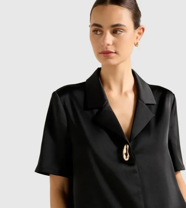 Sh13308-Black Women's Shirt – image 4