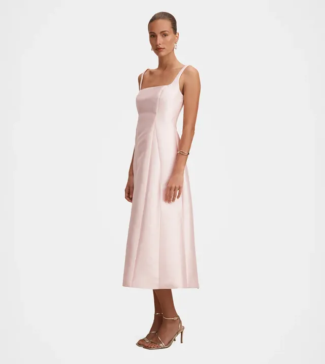 Kayla Structured Satin Midi – صورة 2