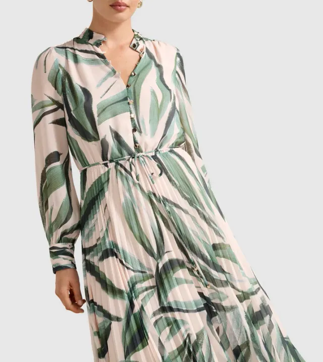 ANNABEL Button Through Midi Dress – صورة 3