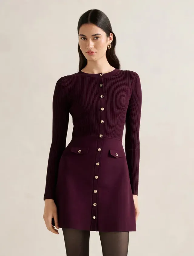 Issie L/S Knit Mini Dress
