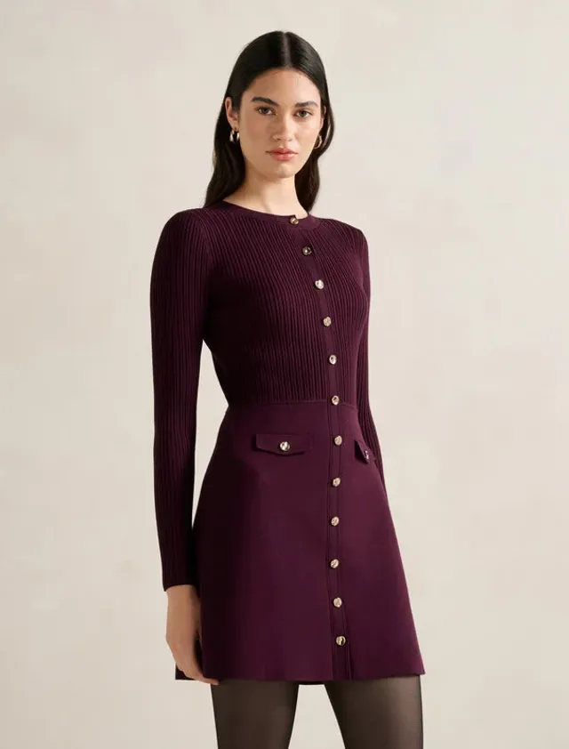 Issie L/S Knit Mini Dress – صورة 2