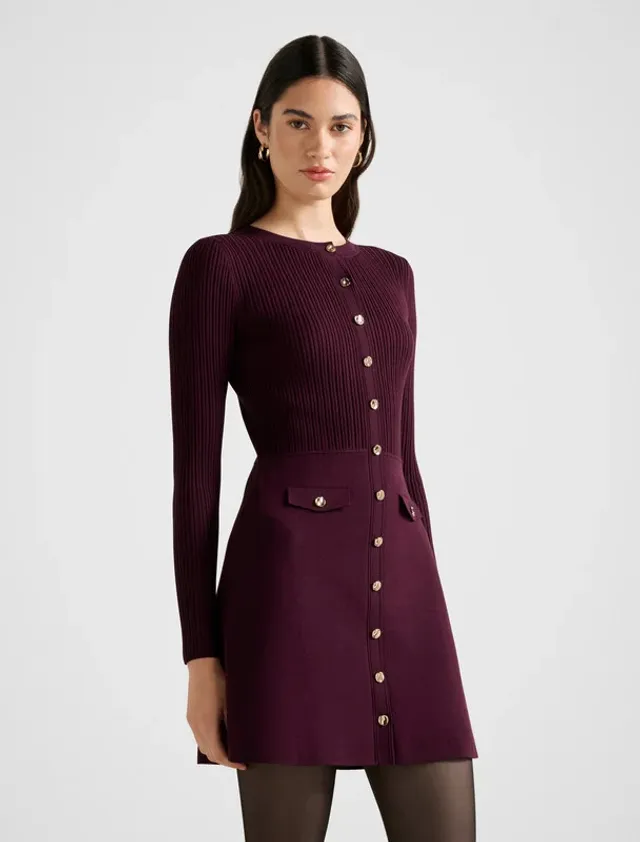 Issie L/S Knit Mini Dress – صورة 5