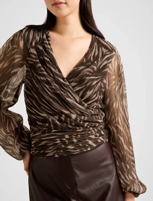 Odette Plisse Wrap Top – image 5