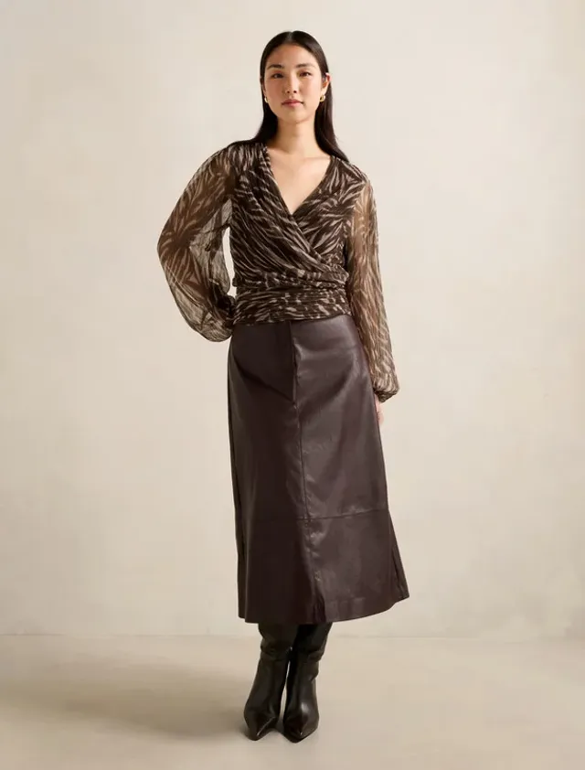 Odette Plisse Wrap Top – image 8