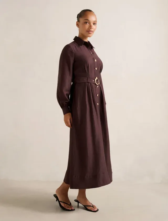 Evelyn Seam Detail Midi – صورة 2