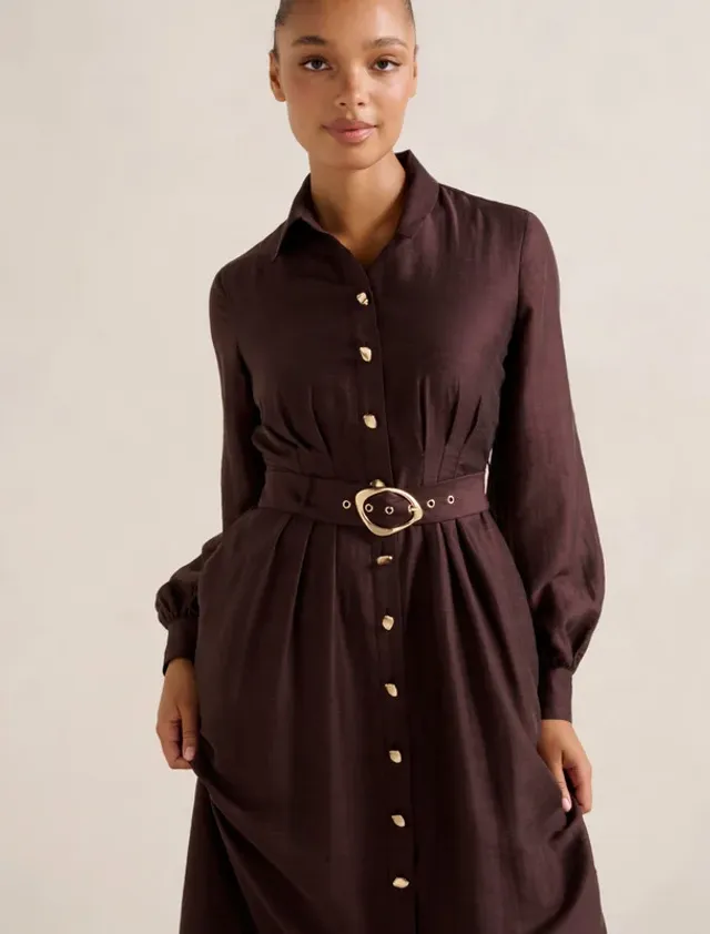 Evelyn Seam Detail Midi – صورة 6