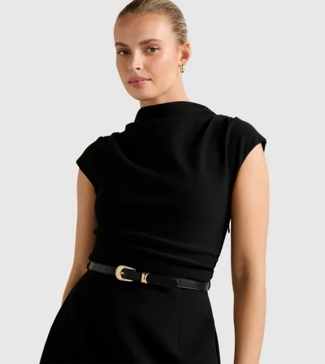 NATALIE High-Neck 2-in-1 Mini Dress – صورة 4