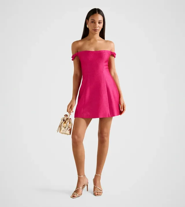 Mandy Bardot Ruffle Mini – image 5