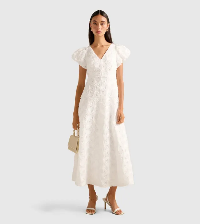 Flynn Floral Texture Midi