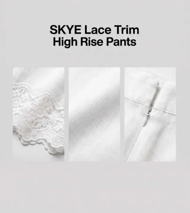 Skye Lace Trim Detail Pant – صورة 2