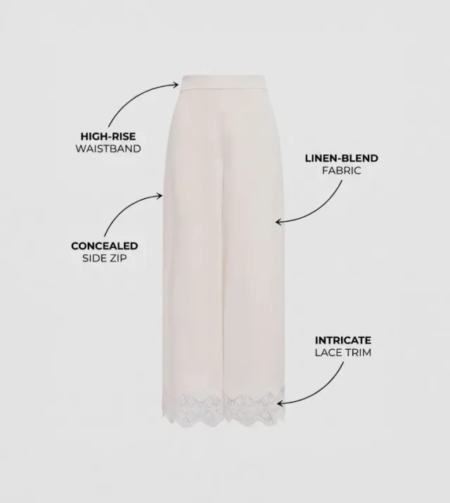 Skye Lace Trim Detail Pant – صورة 3