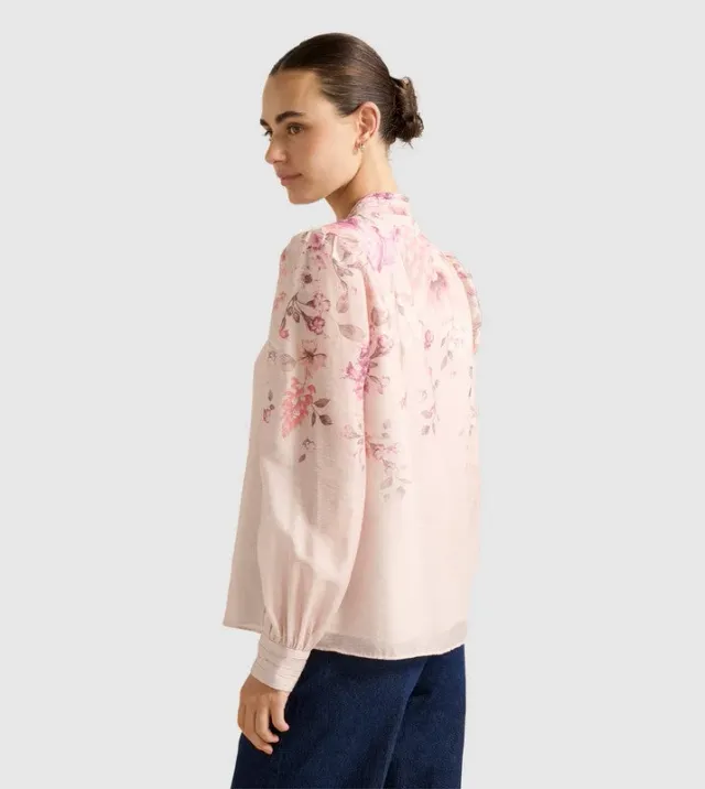 Sh13320-Fuchsia Women's Blouse – صورة 3