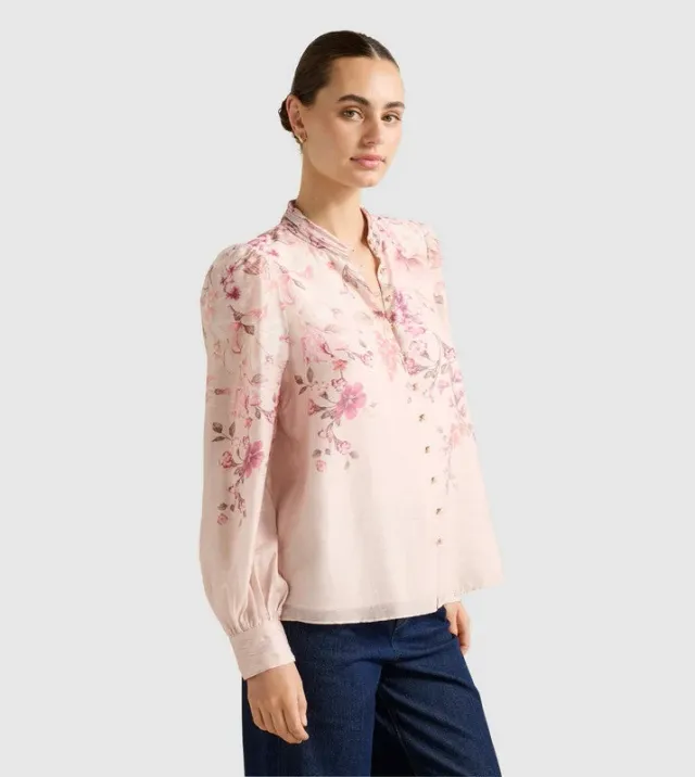 Sh13320-Fuchsia Women's Blouse – صورة 5