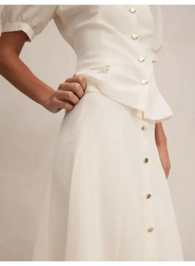 Foster Button Maxi Skirt – image 4