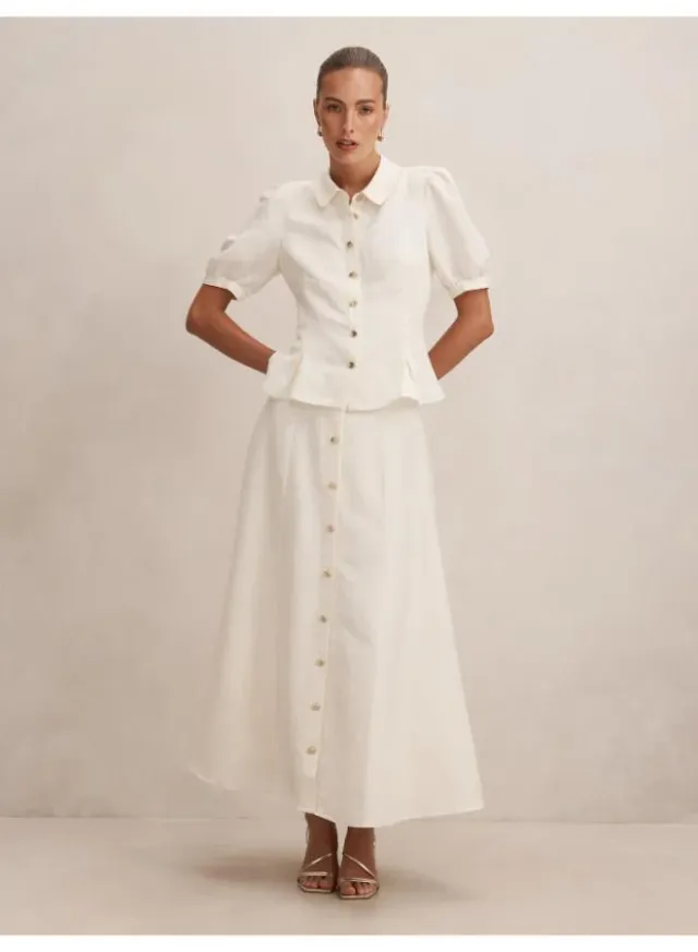 Foster Button Maxi Skirt – image 5