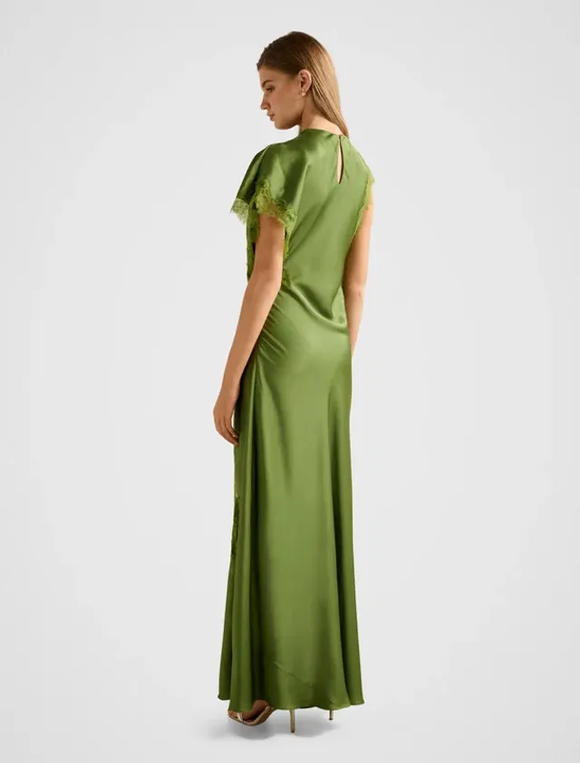 Kody Satin Lace Asym Dress – image 3