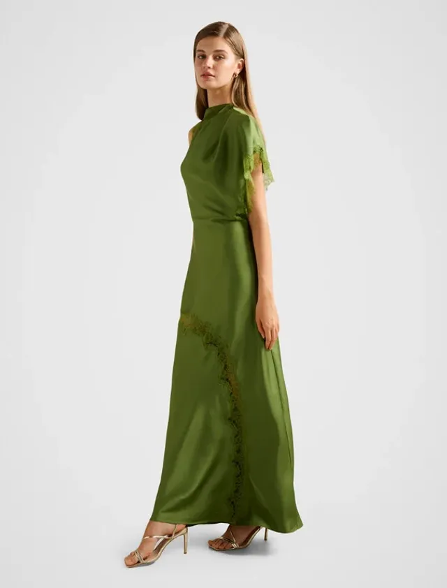Kody Satin Lace Asym Dress – image 4