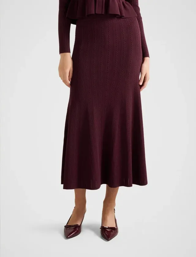 Kn7540-Plum Women's Shrug – image 2