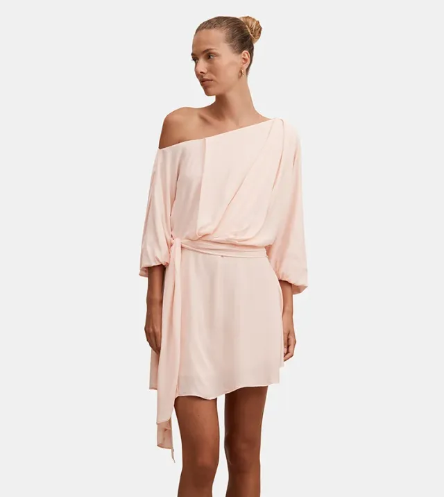 Sammy Tipped Draped Mini Dress