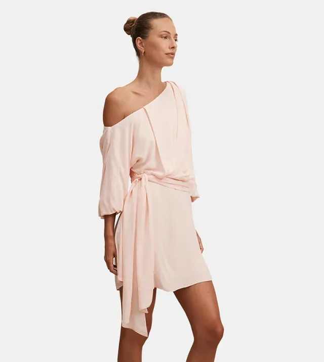 Sammy Tipped Draped Mini Dress – image 2
