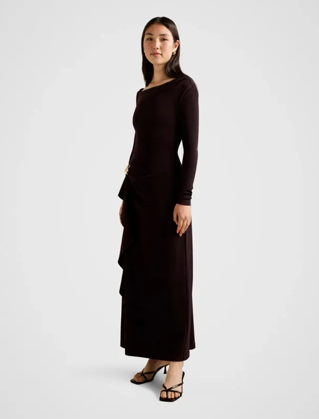 Maya Long Sleeve Ruffle Maxi – صورة 2