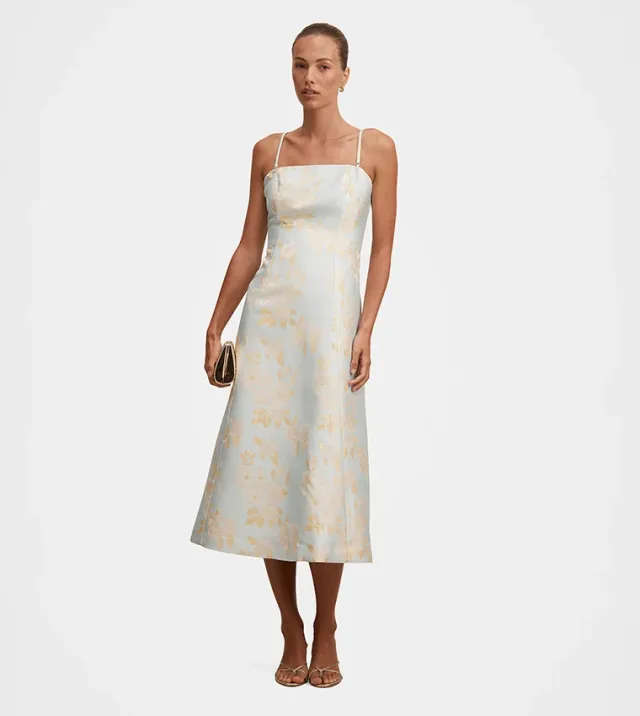 Charlotte Floral Jacquard Midi