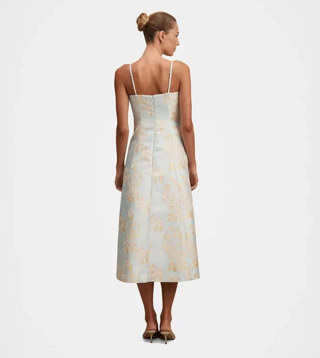 Charlotte Floral Jacquard Midi – صورة 3