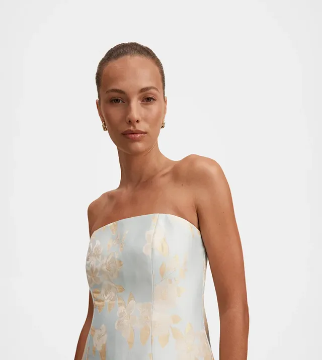 Charlotte Floral Jacquard Midi – صورة 4