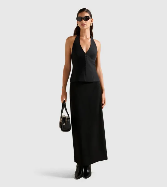 DREW Solid Maxi Skirt
